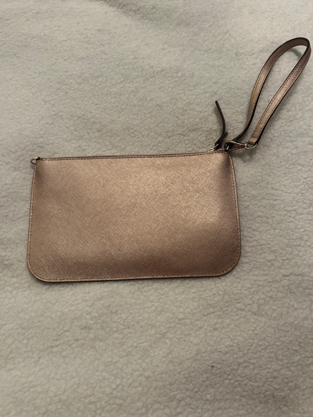 kate spade Metallic Rose Gold Wristlet Clutch - Picture 2 of 5